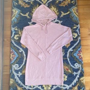 Hooded sweater dress
